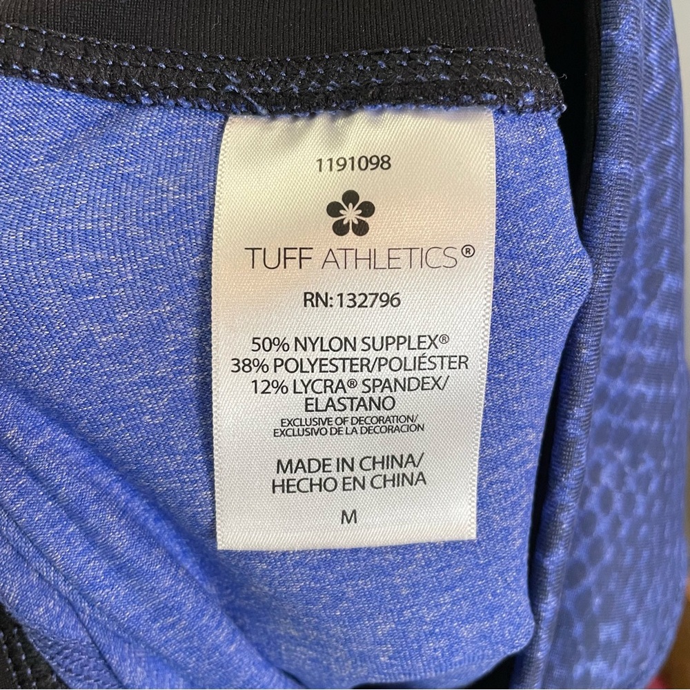 TUFF ATHLETICS Womens High Waisted Legging with Pocket SZ/Med Blue NWT UPF 40+ - Picture 10 of 11